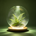 Spherical Glass Terrarium Lamp