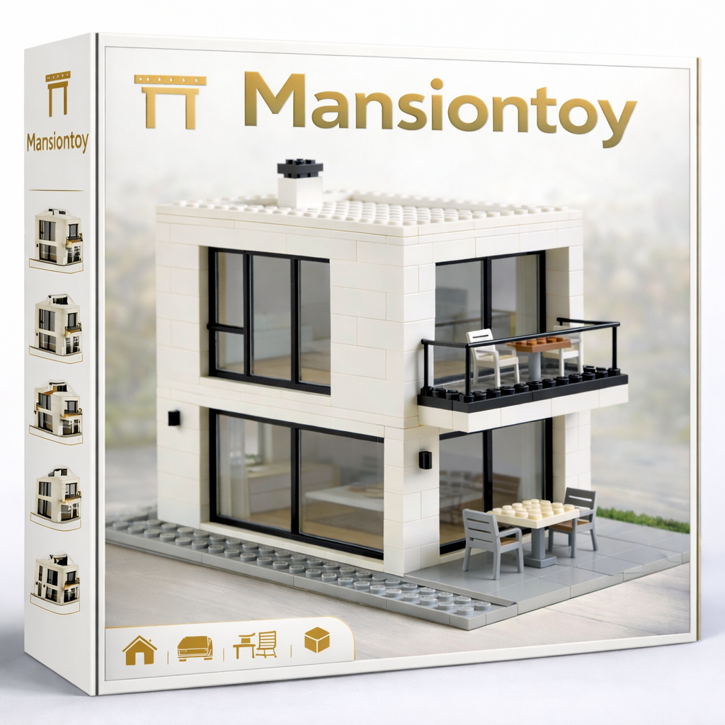 Modern Minimalist Villa Building Set